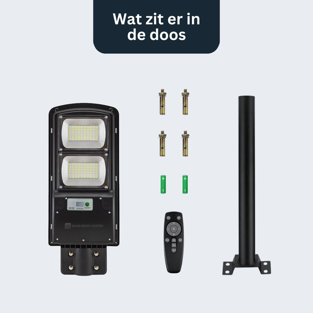 IlluminateSolarMega™ - 3 Lampen + 1 Gratis 300W/6000 Lumen Ultraheldere Straatverlichting op Zonne-energie