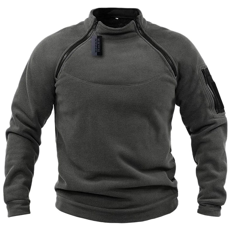 Fleecesweater in militaire stijl voor buiten