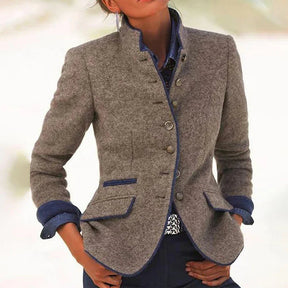 Victoria® – Elegante Cardigan met Hoge Kraag