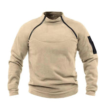 Fleecesweater in militaire stijl voor buiten